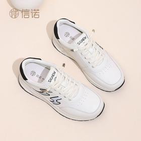 信诺舒适女鞋2024新款秋季厚底休闲老爹鞋百搭户外运动中年妈妈鞋Q5002-1