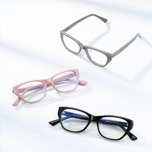 普莱斯光学镜框PBG24032A  摩登时尚猫眼镜框  优质板材 宽边镜框高度数配镜更美观  男女同款 三色可选 商品图8