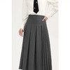 【商场同款】诗凡黎灰色学院风百褶半身裙2024夏新款女3F4140742 商品缩略图0