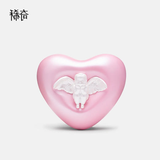 稀奇艺术 比比心 珠光粉 桌面治愈系摆件爱心造型雕塑生日七夕礼物 商品图5