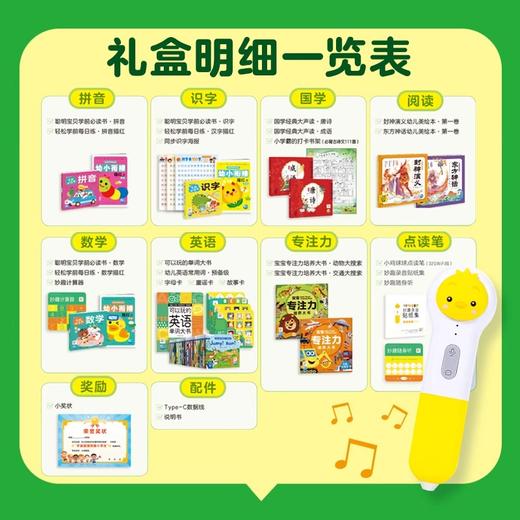PIYO PEN小鸡球球点读笔（WIFI/32G/礼盒）：幼小衔接全科启蒙点读礼盒 商品图1