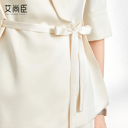 艾尚臣气质职业两件套秋季五分袖高级感西装套装裙教师主持人正装 商品图3