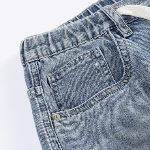 【断码清仓】HX 四季水洗萝卜牛仔九分裤C210420007101 商品图3