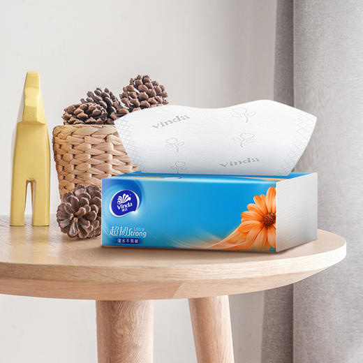 维达抽纸超韧面巾纸柔纸巾家用卫生纸擦手纸整箱24包一箱家庭装 商品图1