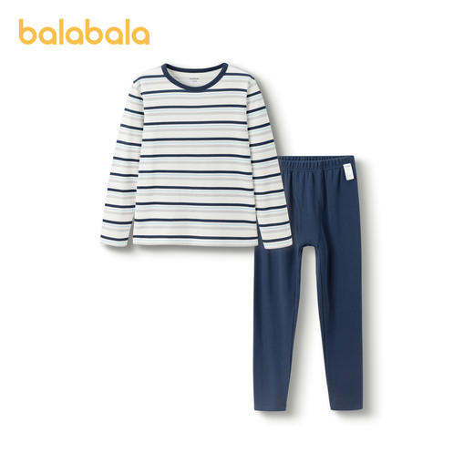 （印花款）巴拉巴拉儿童秋衣秋裤套装棉男童保暖内衣秋冬加厚中小童打底睡衣 商品图4