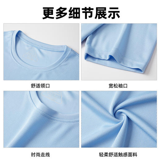 【2件起拍，单件不发货】吉普/JEEP SPIRIT JP-XRB2409款夏季新款特种网格布料速干T恤 商品图4