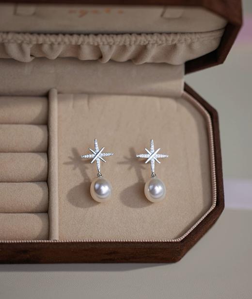 7DAYS星芒珍珠耳钉 商品图1