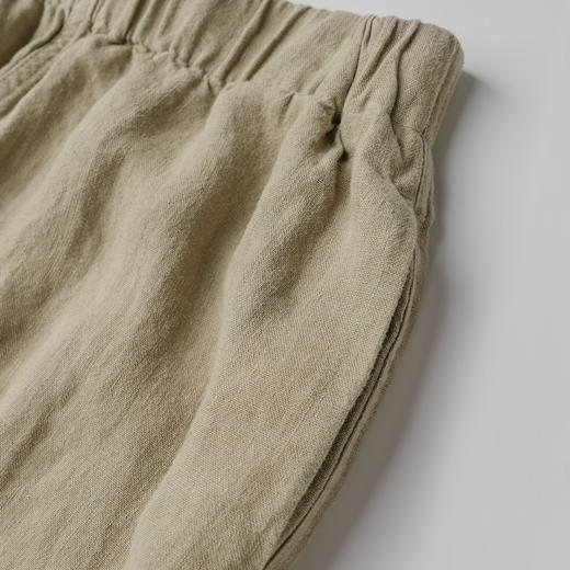 ROMI STUDIO“甄选汉麻”100%汉麻纸皱感松紧腰直筒半裙 421X8040 商品图3