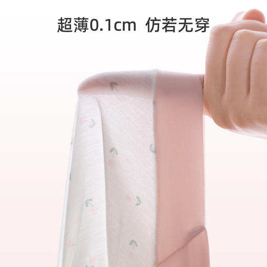 【3条装】熳洁儿 莫代尔内裤5A级抑菌桑蚕丝底档清新撞色小碎花无痕24762105 商品图2