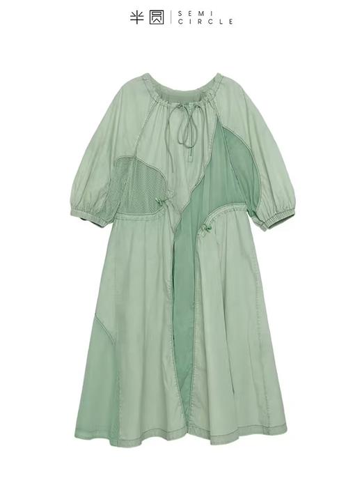 半圆/D23214081/绿色运动宽松连衣裙 商品图3