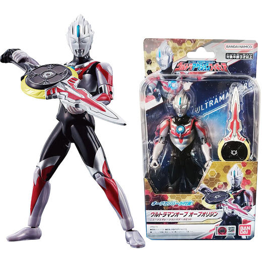 万代奥特曼  HUM-17507	奥特超可动人偶 欧布奥特曼（欧布原生）新生代英雄套装 商品图1