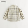 马克珍妮男童经典格纹纯棉衬衫儿童衬衣轻潮2024年秋装新款241512 商品缩略图1