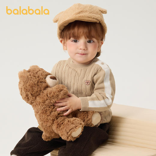 巴拉巴拉婴儿毛衣儿童冬季线衫新款男女童毛衫针织衫学院风潮 商品图1