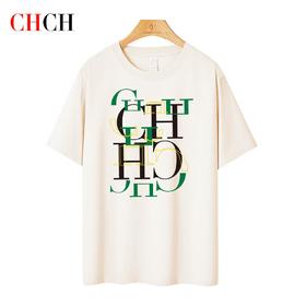 CHCH祈祈春夏纯棉简约大气男士T恤CN1G1B001