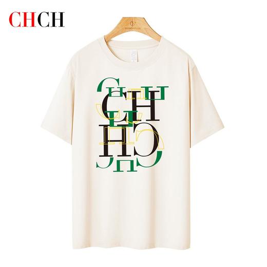 CHCH祈祈春夏纯棉简约大气男士T恤CN1G1B001 商品图0