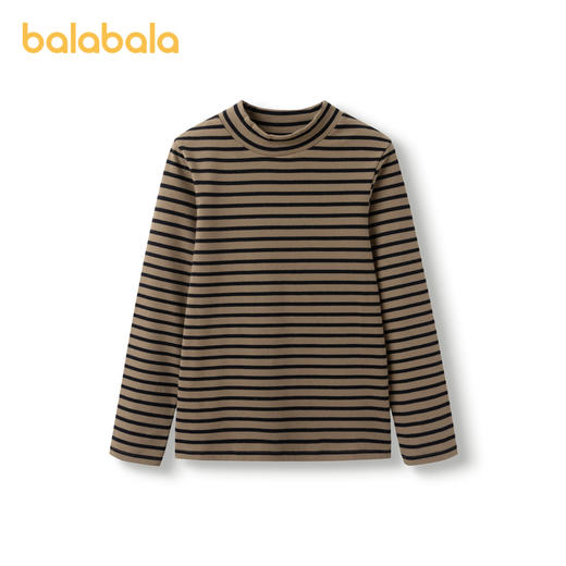 巴拉巴拉童装儿童长袖T恤冬季亲肤高领男童打底保暖内衣女童秋衣 商品图4