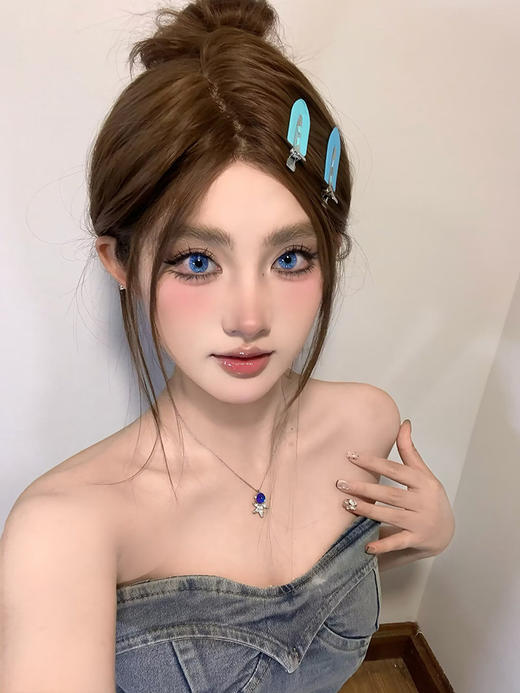 Woolilens旗下 COS片 | 蓝海冰钻&碎梦歌姬&极乐伊甸 | 14.2mm白狮参考着色中等直径  日抛 商品图3