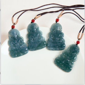 玉美人菲菲*翡翠度母吊坠约50*34mm-多样性发一