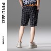 PINLI品立夏季新款男士直筒格子短裤潮牌百搭时尚休闲五分裤B242117146 商品缩略图7