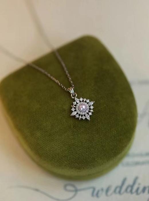 7DAYS芒星珍珠套装耳钉项链 商品图3