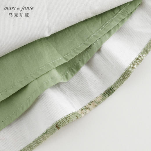 [商场同款]马克珍妮女童绿色丛林灯芯绒连衣裙儿童裙子秋装241101 商品图4