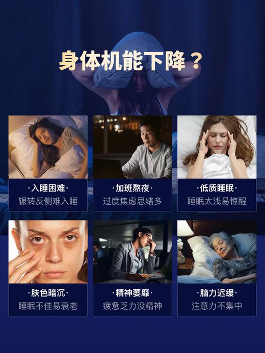 【27项权威认证 4重天然睡眠因子】美国MixPower 助眠抗衰胶囊（60粒）富含胶原养颜 睡个美容觉！新期效 商品图1