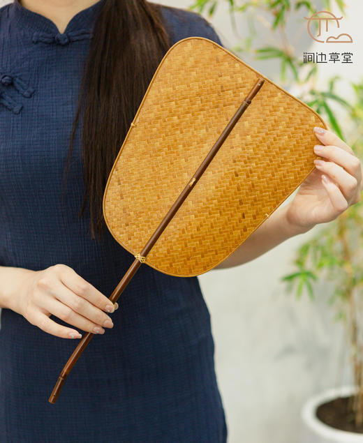 手工竹编静好芭蕉竹扇 商品图1