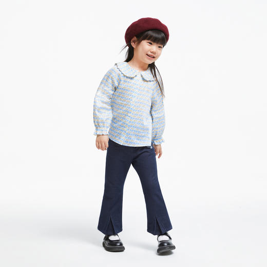 女童花版全棉衬衣新款安奈儿童装实体店同款XG431729 商品图3