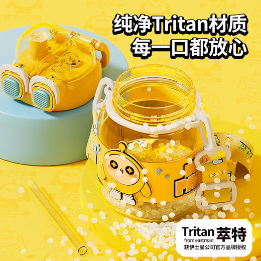 【蛋仔来袭 冲出次元壁！咔咔我的饮水蛋搭子】蛋仔派对 夏季塑料水杯 女生高颜值带吸管水壶 Tritan耐高温可爱杯子-QQ 商品图2