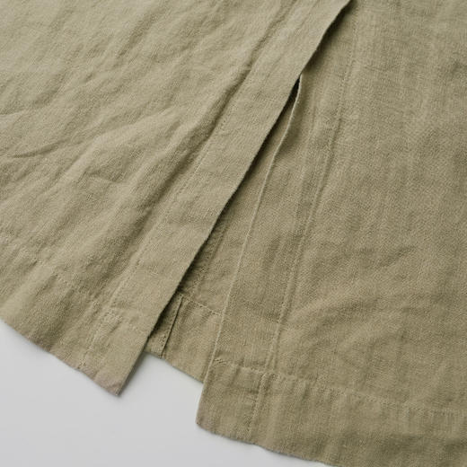 ROMI STUDIO“甄选汉麻”100%汉麻纸皱感松紧腰直筒半裙 421X8040 商品图2