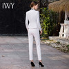 IWY/秋款白色西装九分小脚裤两件套正式场合招待通勤干练职业套装CP1761 商品缩略图3