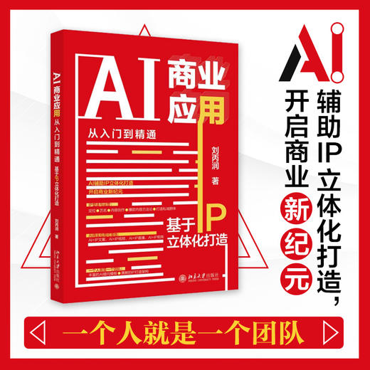 AI商业应用从入门到精通：基于IP立体化打造 刘丙润 著 北京大学出版社 商品图1