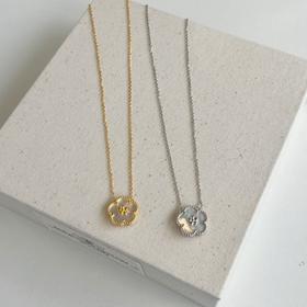 幸运花朵系列项链s925纯银