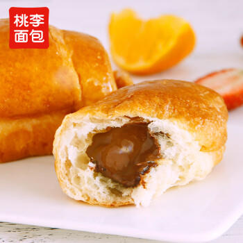 桃李可可爆了迷你小牛角面包280g巧克力夹心可颂糕点心早餐办公室零食 商品图3