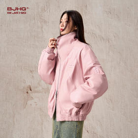 BJHG不计后果幸运星秋冬美式棉服外套男女同款高街设计感加绒夹克