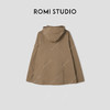 ROMI STUDIO“轻量风度”高密棉石酵酵洗连帽抽绳风衣外套24SSW1015 商品缩略图1