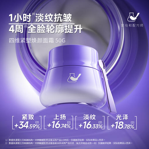 【岁末甄选】菜鸟和配方师四维紧塑焕颜面霜保湿补水淡化细纹抗皱滋润紧致肌肤 商品图3