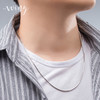 【Winy】990 纯银八角蛇骨链男女款足银简约细款锁骨链时尚百搭可叠戴银饰项链 商品缩略图6