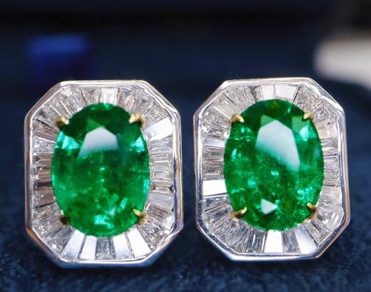 1.985ct 祖母绿耳钉 商品图2