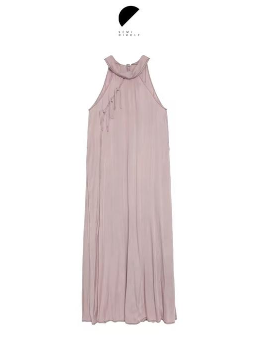 半圆/D24202256/新中式挂脖连衣裙 商品图4