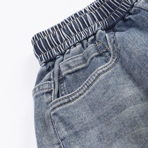 【断码清仓】HX 夏季水洗牛仔五分裤C207420008101短裤 商品图3