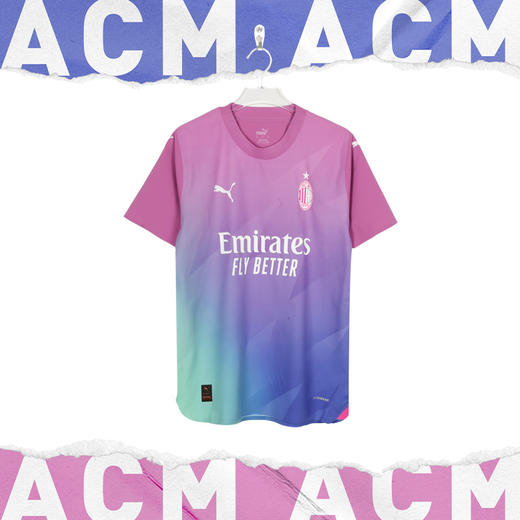 小李子PUMA彪马23-24赛季AC米兰第二客场球员版比赛球衣成人男770398 03 商品图1