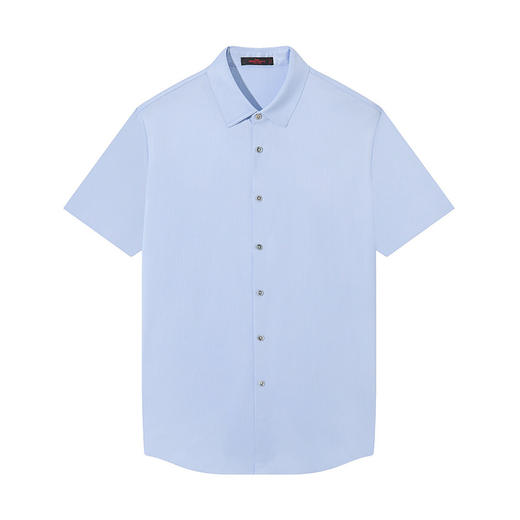 【无缝工艺】柒牌翻领短袖衬衫男士2025夏季新款弹力商务条纹衬衣	128A70310 商品图4