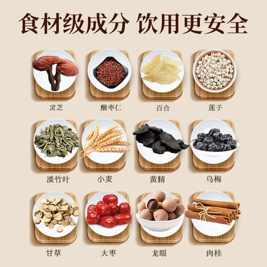 【灵芝枣仁本草饮】300ml 吉亚宁老师配方 夏季常喝 心不烦 睡得香 草本精华 有氧固态生物发酵技术 商品图2