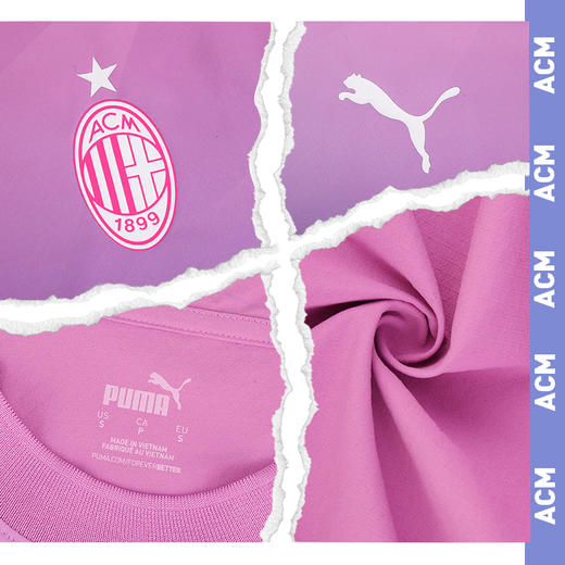 小李子PUMA彪马23-24赛季AC米兰第二客场球员版比赛球衣成人男770398 03 商品图2