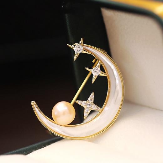 7DAYS星辰月亮珍珠母贝胸针 商品图4