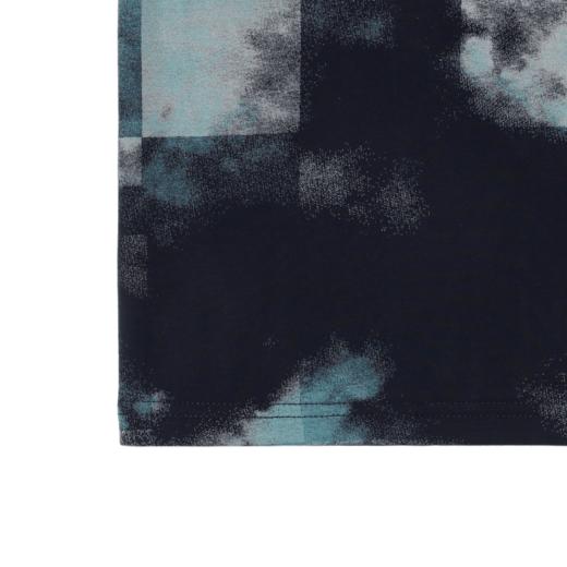 T1568夏季新款时尚做旧格子印染男士短袖百搭休闲上衣宽松小众T恤 商品图5