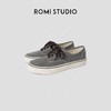ROMI STUDIO“复古街区”原胚起绒布撞色平底低帮帆布鞋407X4078 商品缩略图0
