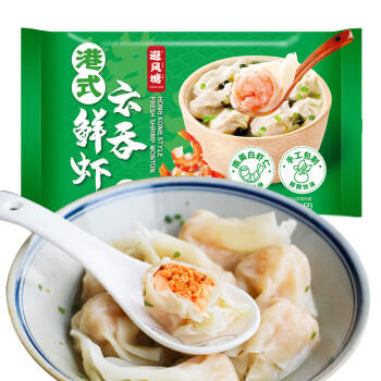 避风塘鲜虾云吞360g/24只儿童速食小馄饨云吞速冻早餐食品半成品早饭 商品图3
