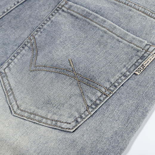 【新品上新】HX 夏季水洗牛仔五分裤S207422191101短裤 商品图8